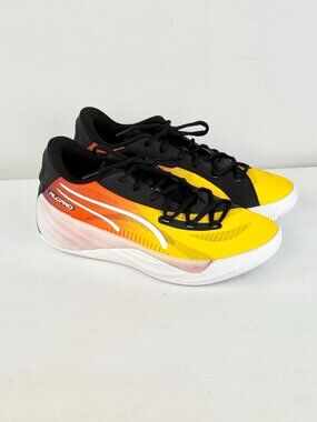 Men's 10 - Puma ALL NITRO Showtime Basketball-Yellow Sizzle/Purple Glimmer